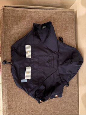 Doggy Raincoat - Draper James Navy Rain Jacket